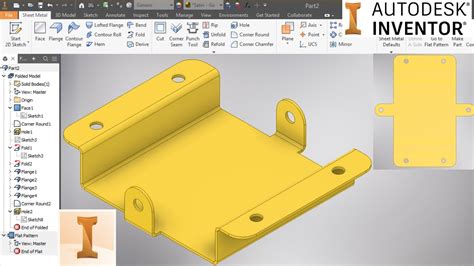 autodesk inventor stamped sheet metal part create|inventor sheet metal tutorial pdf.